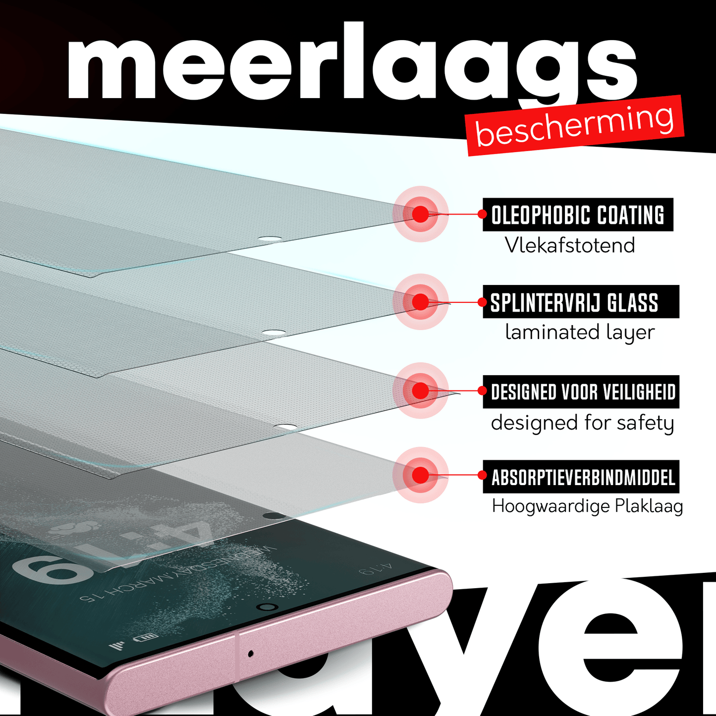 Redd Screenprotector voor Samsung Galaxy S22 Ultra - mijnhoesjesRedd Screenprotector voor Samsung Galaxy S22 Ultra