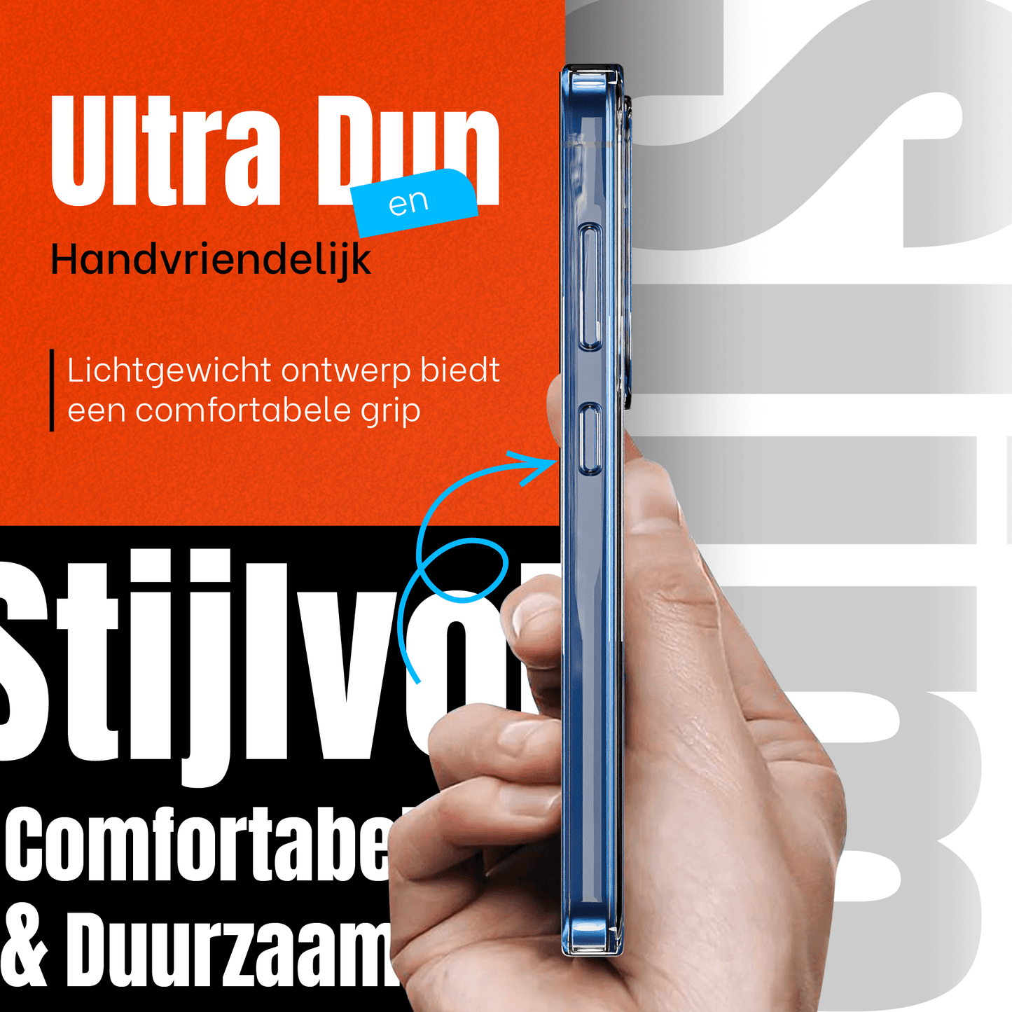 Samsung S25 Plus Hoesje – Shockproof Transparant Bumper Case | My Case - mijnhoesjesSamsung S25 Plus Hoesje – Shockproof Transparant Bumper Case | My Case