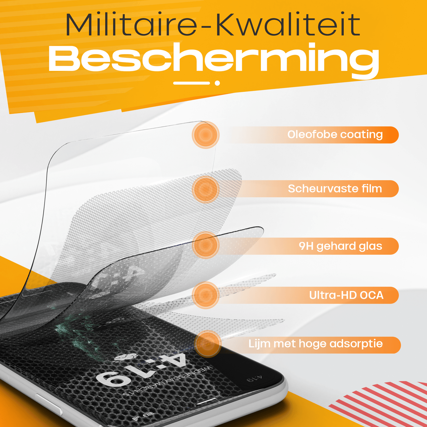 Solutionss4 Screenprotector voor iPhone 11 Pro – Case Vriendelijk - mijnhoesjesSolutionss4 Screenprotector voor iPhone 11 Pro – Case Vriendelijk