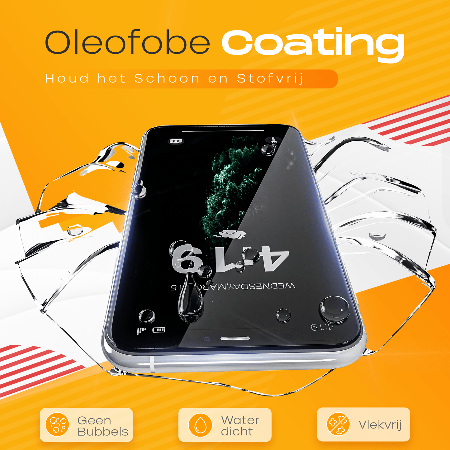 Solutionss4 Screenprotector voor iPhone 11 Pro – Case Vriendelijk - mijnhoesjesSolutionss4 Screenprotector voor iPhone 11 Pro – Case Vriendelijk