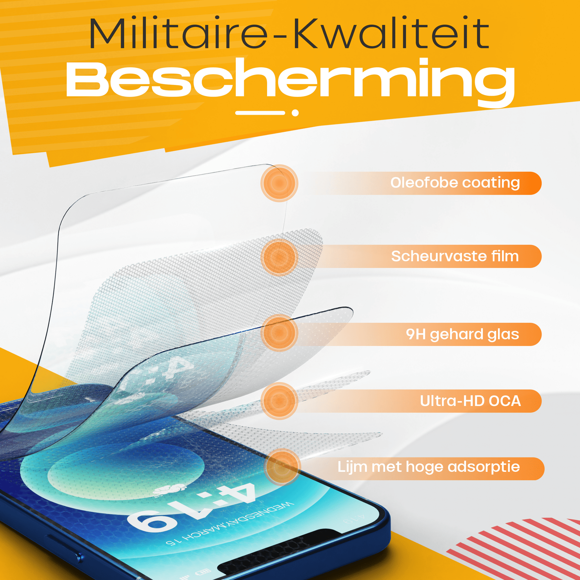 Solutionss4 Screenprotector voor iPhone 12 – Case Vriendelijk - mijnhoesjesSolutionss4 Screenprotector voor iPhone 12 – Case Vriendelijk