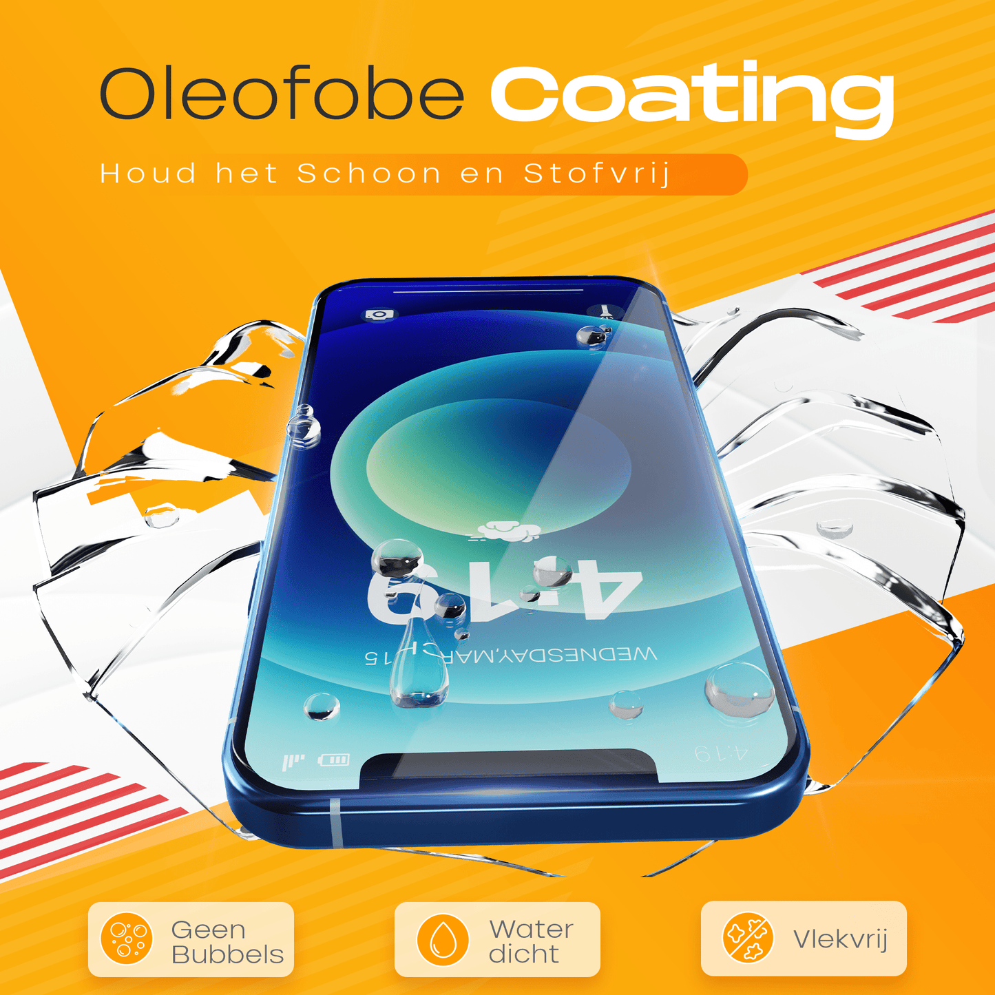 Solutionss4 Screenprotector voor iPhone 12 – Case Vriendelijk - mijnhoesjesSolutionss4 Screenprotector voor iPhone 12 – Case Vriendelijk