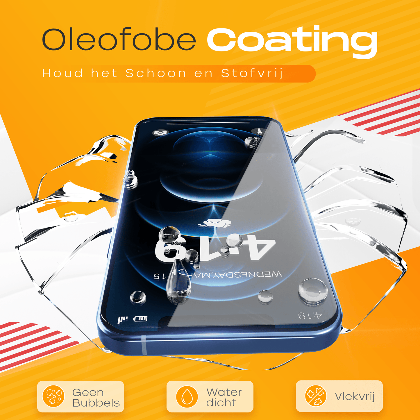 Solutionss4 Screenprotector voor iPhone 12 Pro – Case Vriendelijk - mijnhoesjesSolutionss4 Screenprotector voor iPhone 12 Pro – Case Vriendelijk