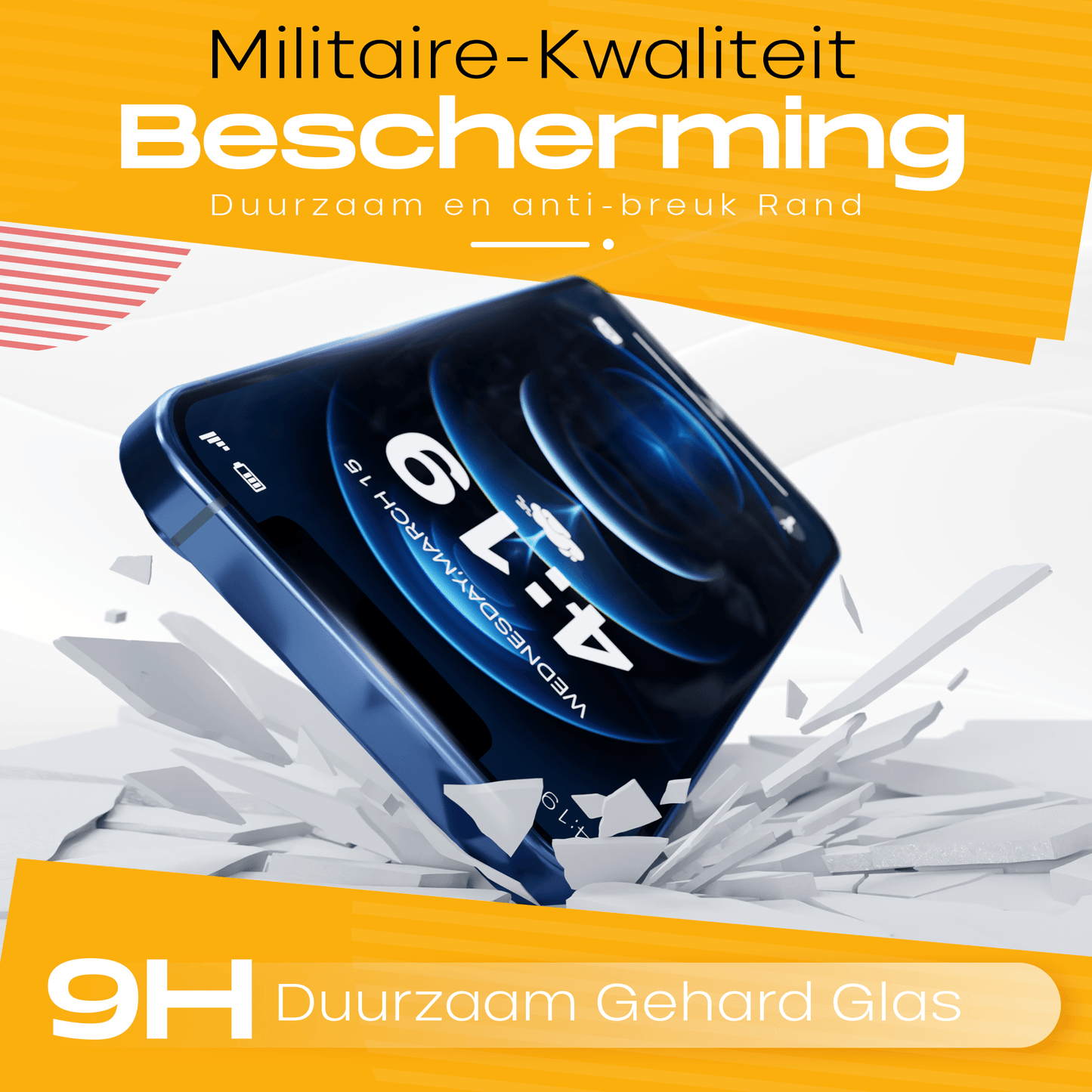 Solutionss4 Screenprotector voor iPhone 12 Pro – Case Vriendelijk - mijnhoesjesSolutionss4 Screenprotector voor iPhone 12 Pro – Case Vriendelijk
