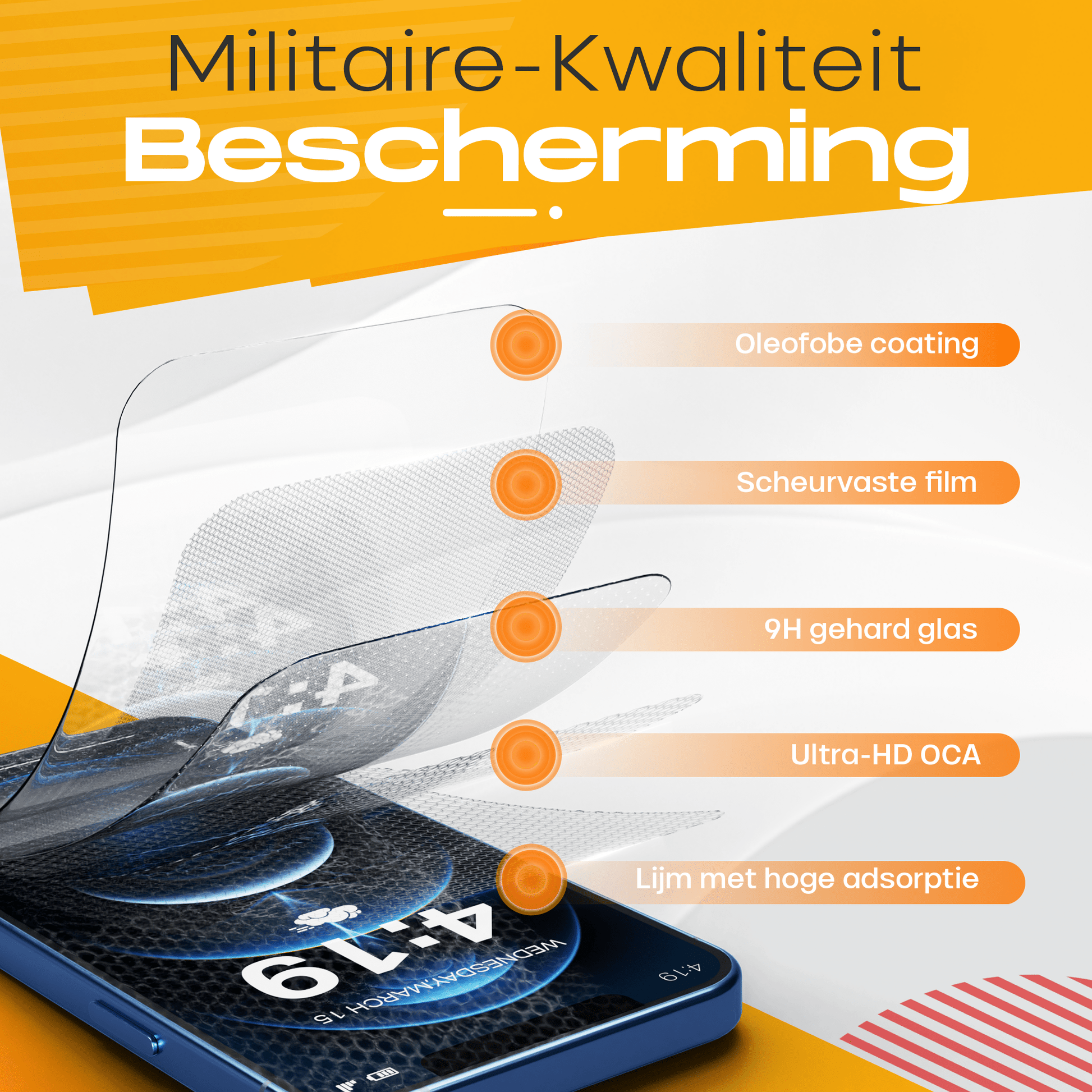 Solutionss4 Screenprotector voor iPhone 12 Pro – Case Vriendelijk - mijnhoesjesSolutionss4 Screenprotector voor iPhone 12 Pro – Case Vriendelijk