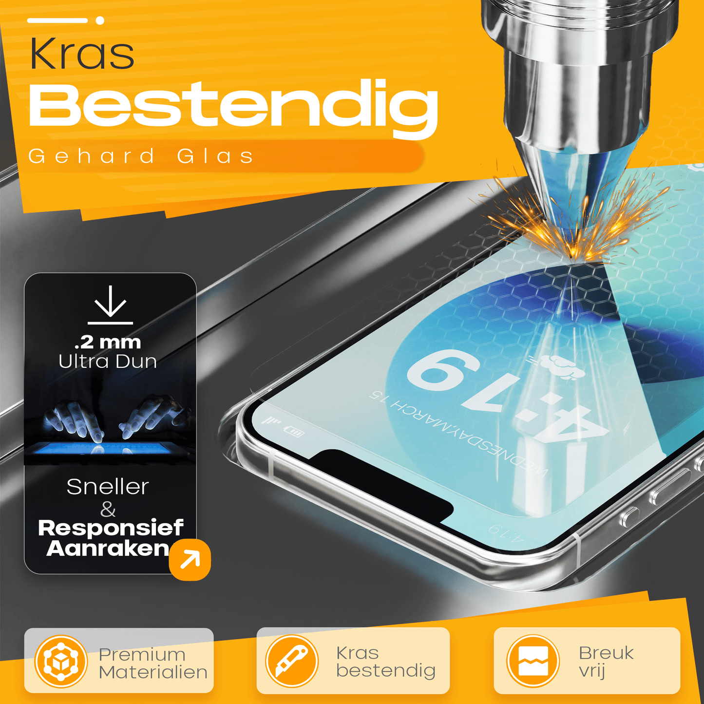 Solutionss4 Screenprotector voor iPhone 13 mini – Case Vriendelijk - mijnhoesjesSolutionss4 Screenprotector voor iPhone 13 mini – Case Vriendelijk