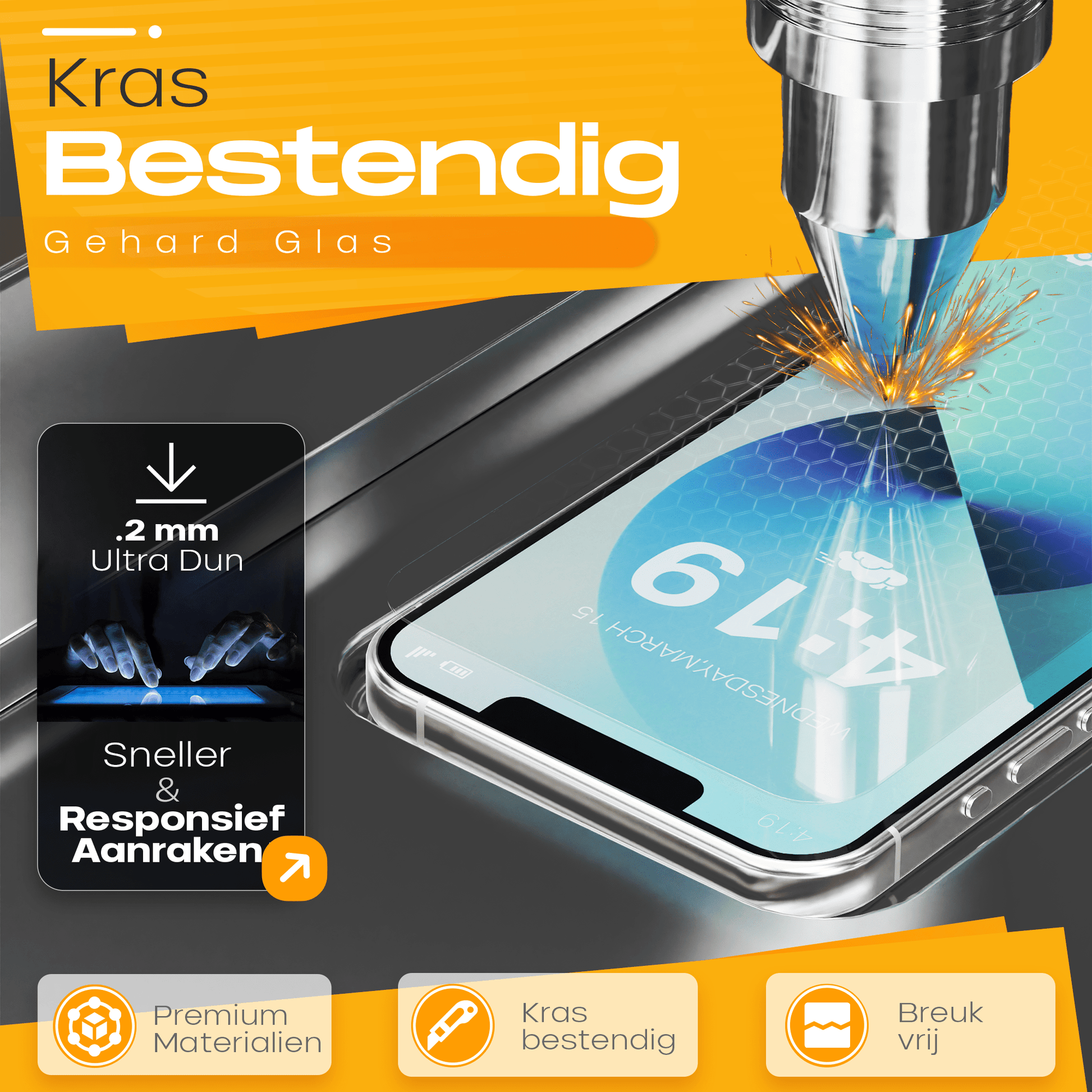 Solutionss4 Screenprotector voor iPhone 13 mini – Case Vriendelijk - mijnhoesjesSolutionss4 Screenprotector voor iPhone 13 mini – Case Vriendelijk