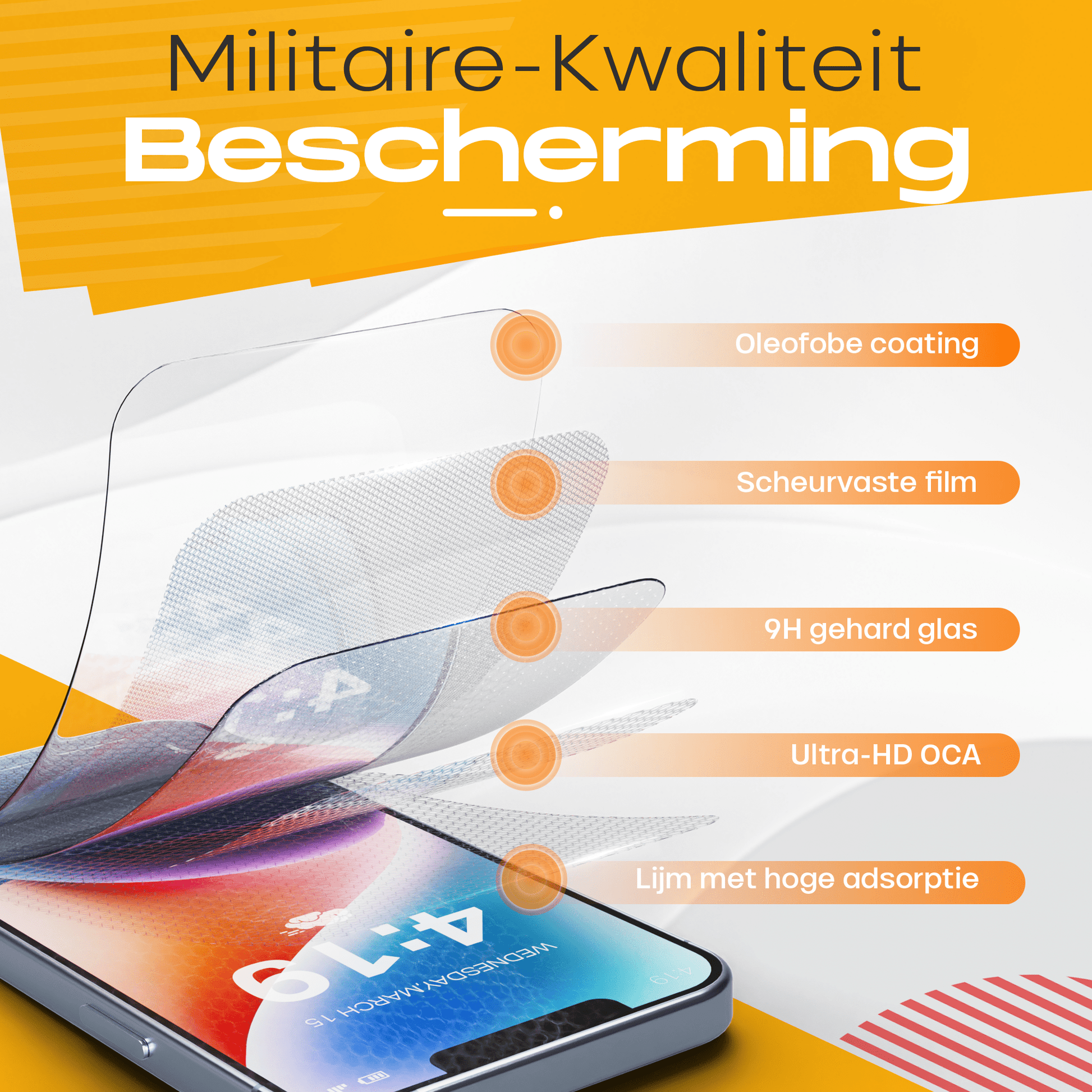Solutionss4 Screenprotector voor iPhone 14 – Case Vriendelijk - mijnhoesjesSolutionss4 Screenprotector voor iPhone 14 – Case Vriendelijk