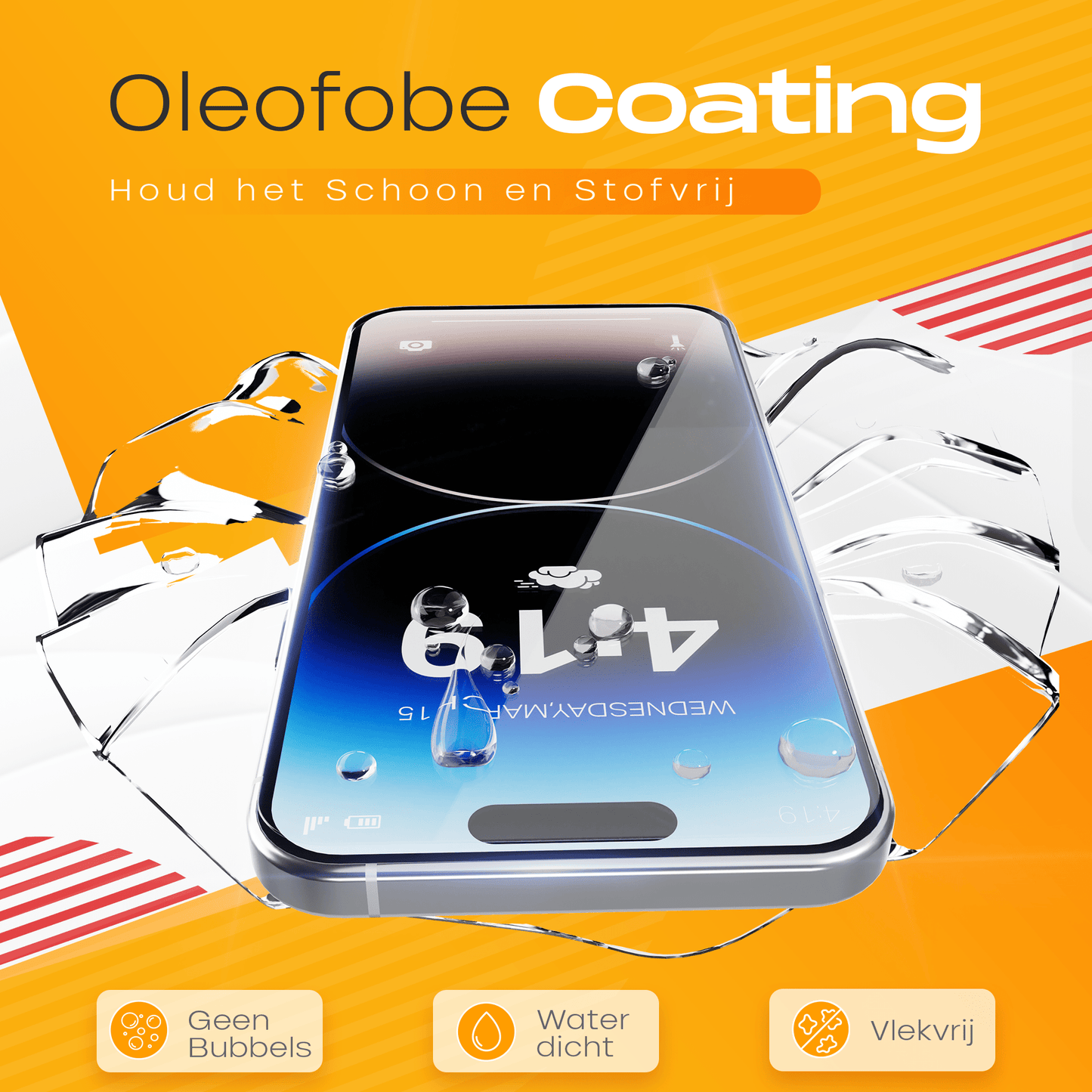 Solutionss4 Screenprotector voor iPhone 14 Pro – Case Vriendelijk - mijnhoesjesSolutionss4 Screenprotector voor iPhone 14 Pro – Case Vriendelijk