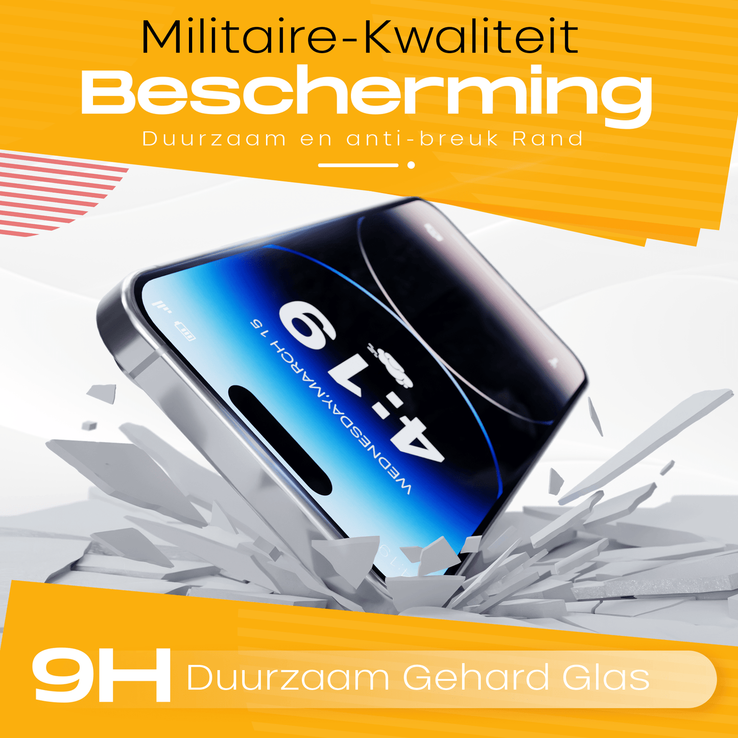 Solutionss4 Screenprotector voor iPhone 14 Pro – Case Vriendelijk - mijnhoesjesSolutionss4 Screenprotector voor iPhone 14 Pro – Case Vriendelijk