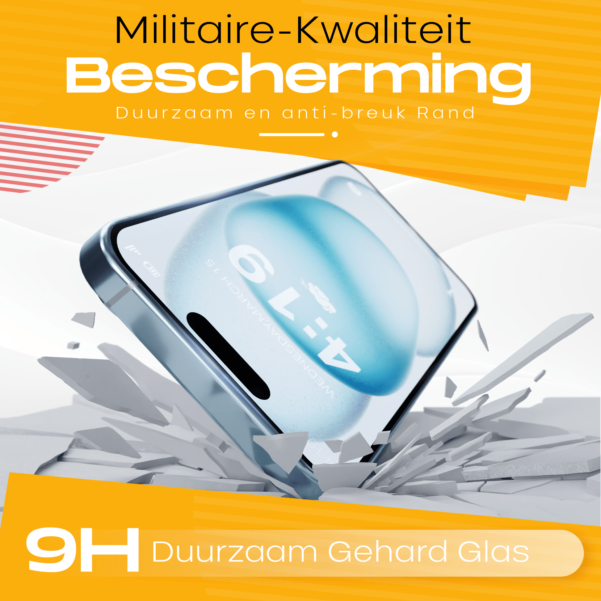 Solutionss4 Screenprotector voor iPhone 15 – Case Vriendelijk - mijnhoesjesSolutionss4 Screenprotector voor iPhone 15 – Case Vriendelijk