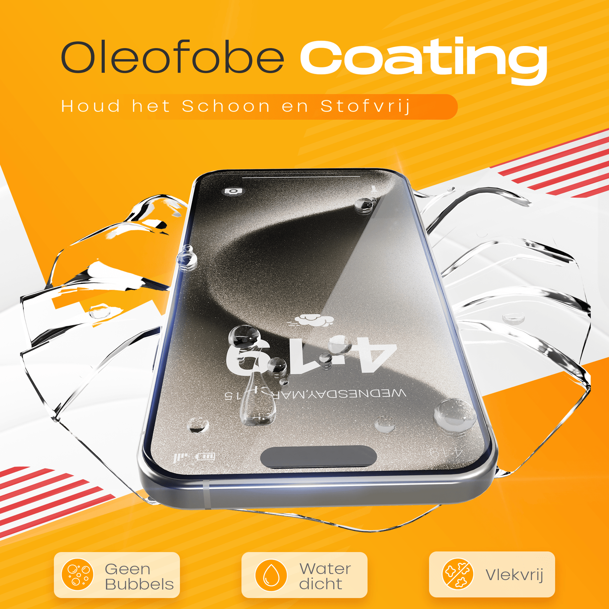 Solutionss4 Screenprotector voor iPhone 15 Pro – Case Vriendelijk - mijnhoesjesSolutionss4 Screenprotector voor iPhone 15 Pro – Case Vriendelijk