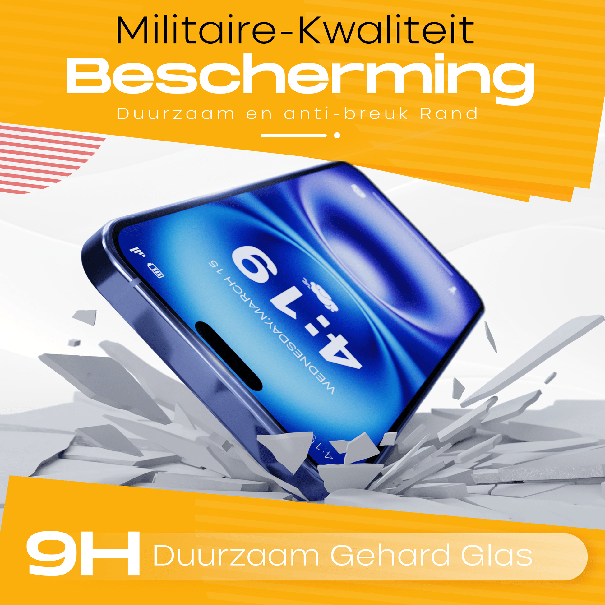 Solutionss4 Screenprotector voor iPhone 16 – Case Vriendelijk - mijnhoesjesSolutionss4 Screenprotector voor iPhone 16 – Case Vriendelijk