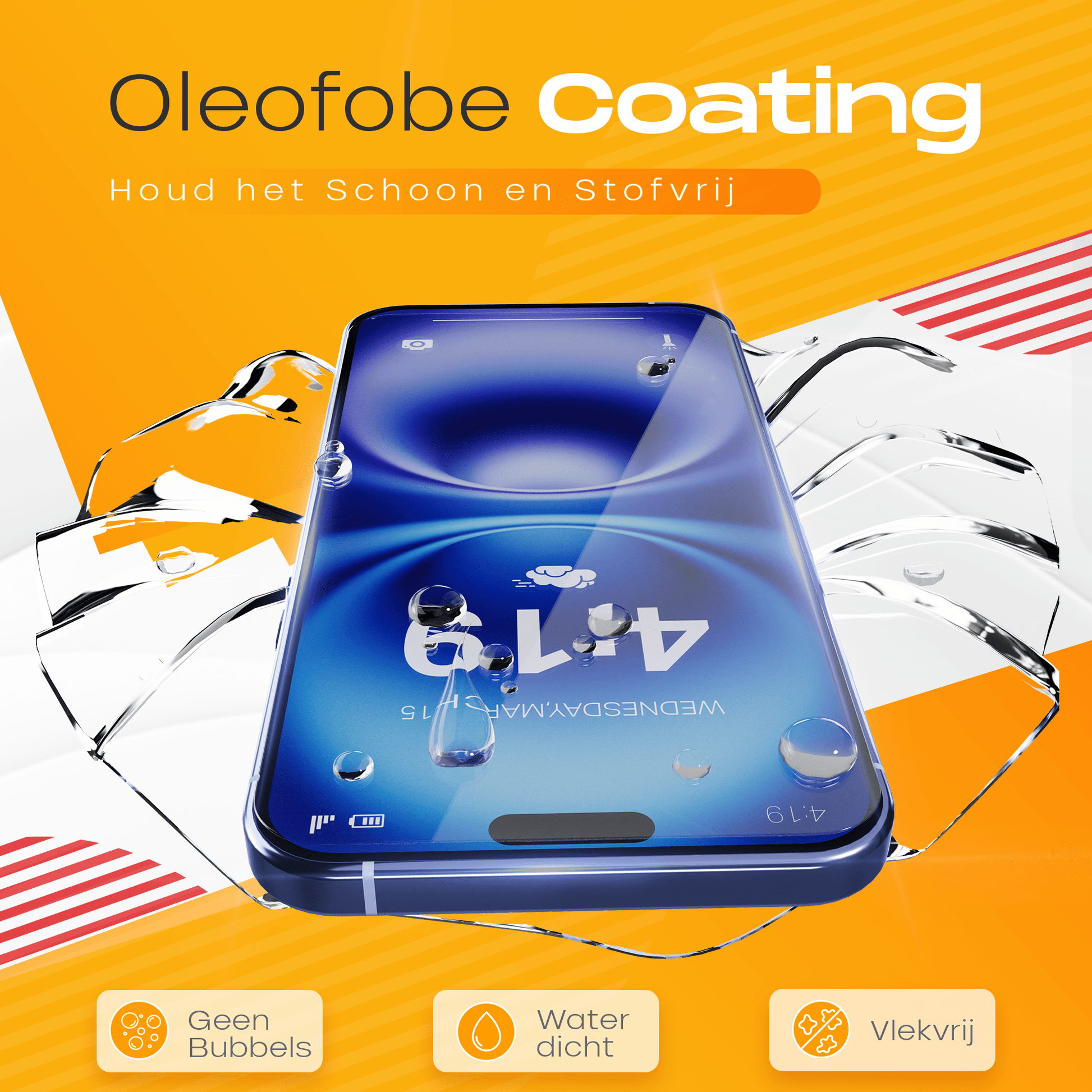 Solutionss4 Screenprotector voor iPhone 16 – Case Vriendelijk - mijnhoesjesSolutionss4 Screenprotector voor iPhone 16 – Case Vriendelijk