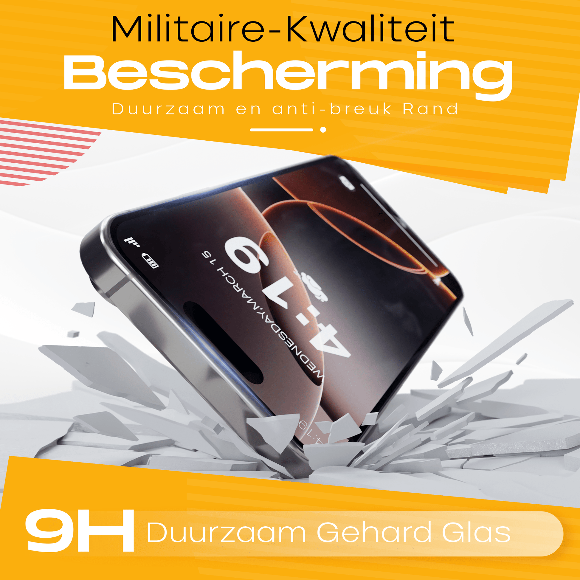 Solutionss4 Screenprotector voor iPhone 16 Pro – Case Vriendelijk - mijnhoesjesSolutionss4 Screenprotector voor iPhone 16 Pro – Case Vriendelijk
