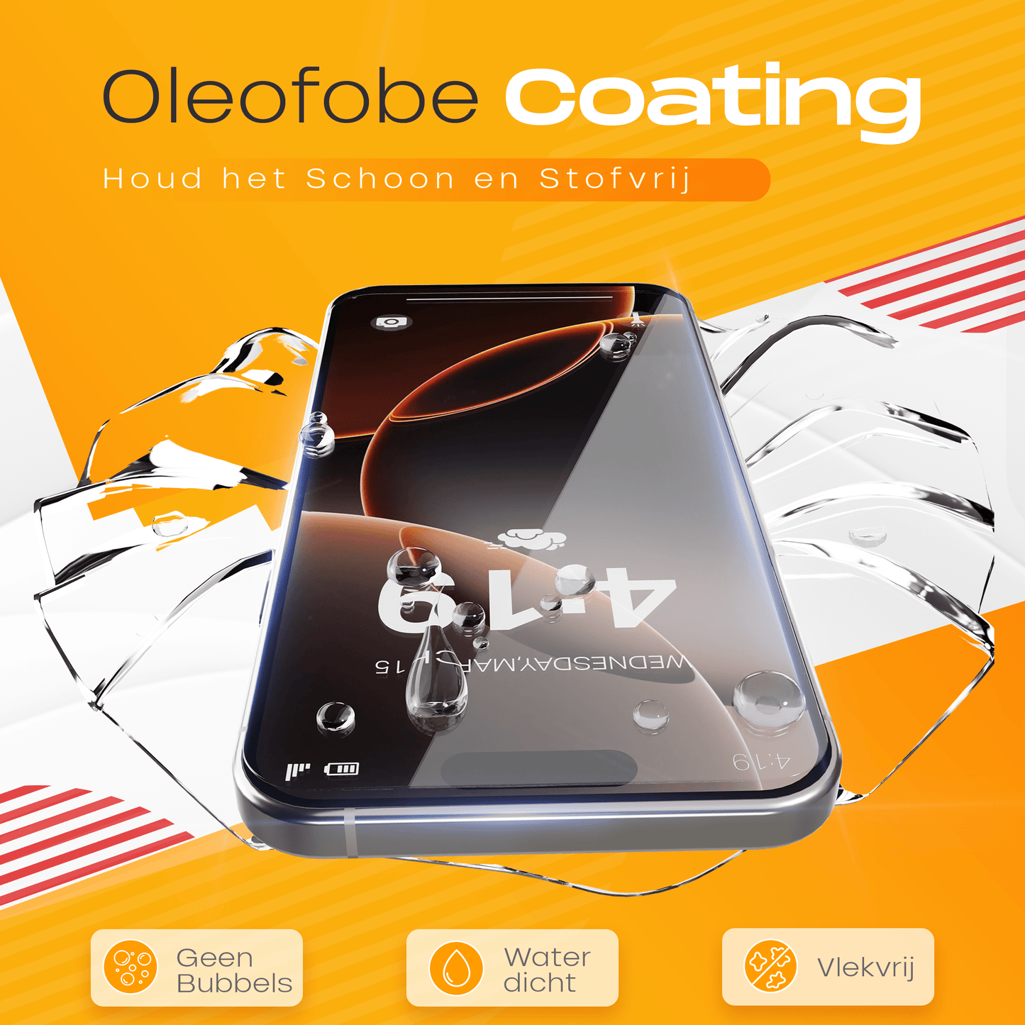 Solutionss4 Screenprotector voor iPhone 16 Pro – Case Vriendelijk - mijnhoesjesSolutionss4 Screenprotector voor iPhone 16 Pro – Case Vriendelijk