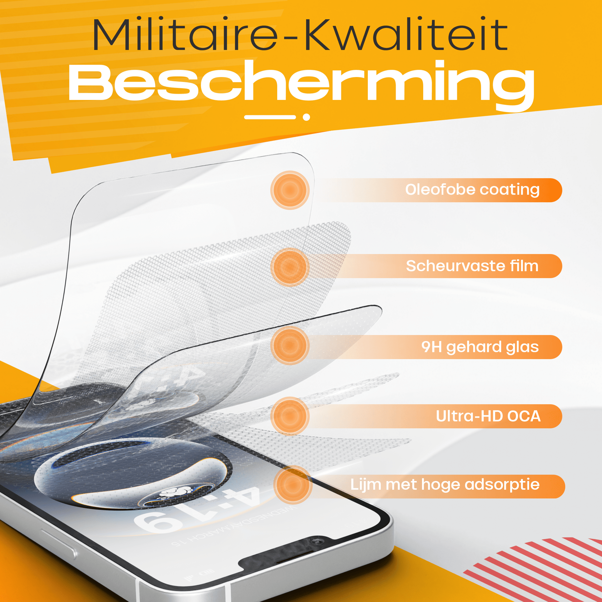 Solutionss4 Screenprotector voor iPhone 16e – Case Vriendelijk - mijnhoesjesSolutionss4 Screenprotector voor iPhone 16e – Case Vriendelijk