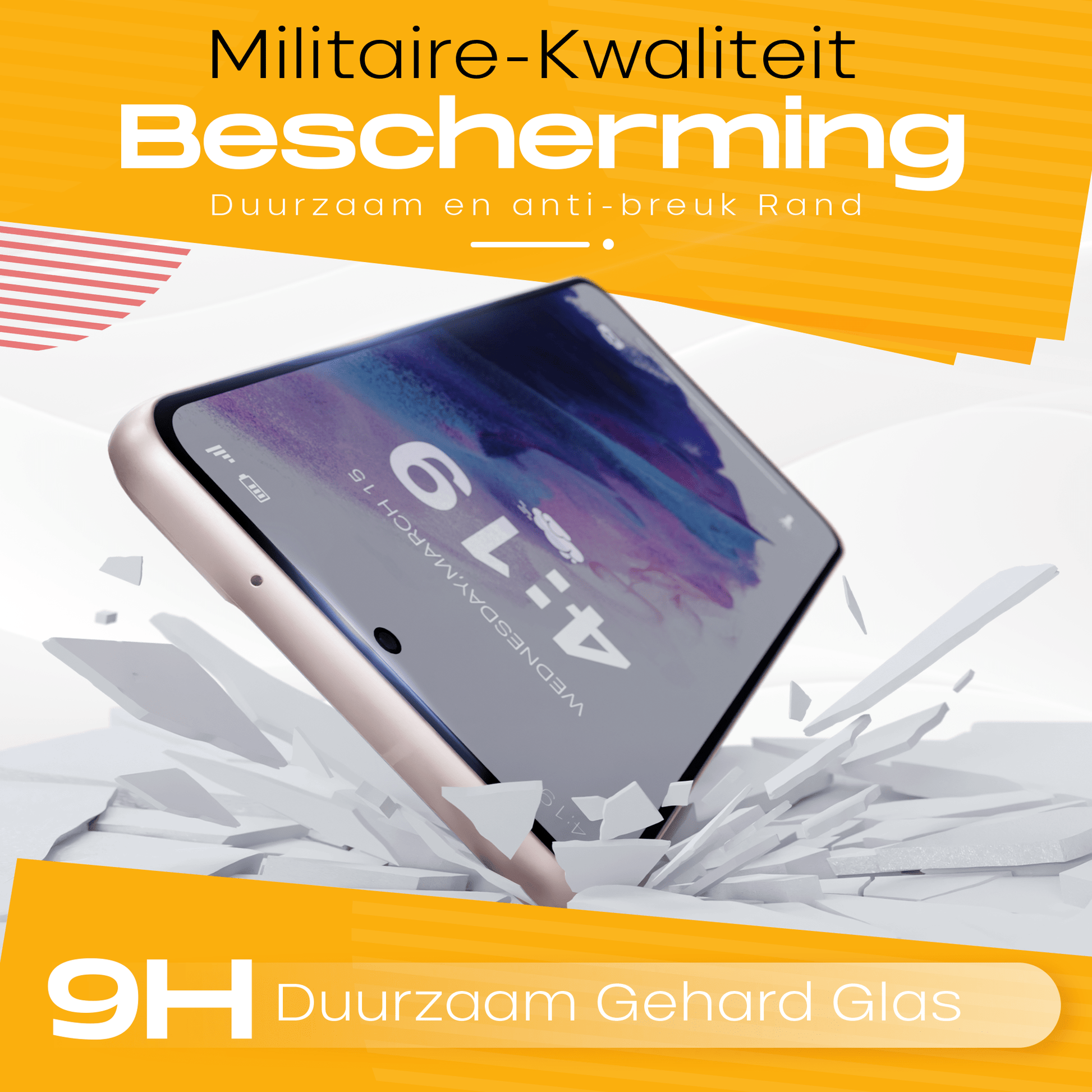Solutionss4 Screenprotector voor Samsung Galaxy S21 – Case Vriendelijk - mijnhoesjesSolutionss4 Screenprotector voor Samsung Galaxy S21 – Case Vriendelijk