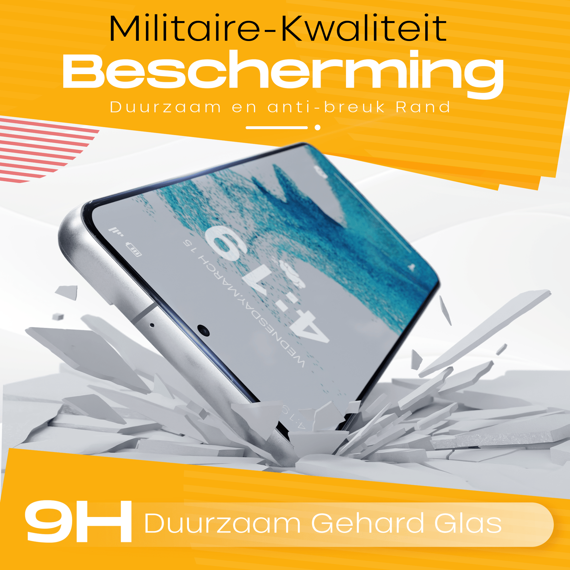 Solutionss4 Screenprotector voor Samsung Galaxy S22 – Case Vriendelijk - mijnhoesjesSolutionss4 Screenprotector voor Samsung Galaxy S22 – Case Vriendelijk