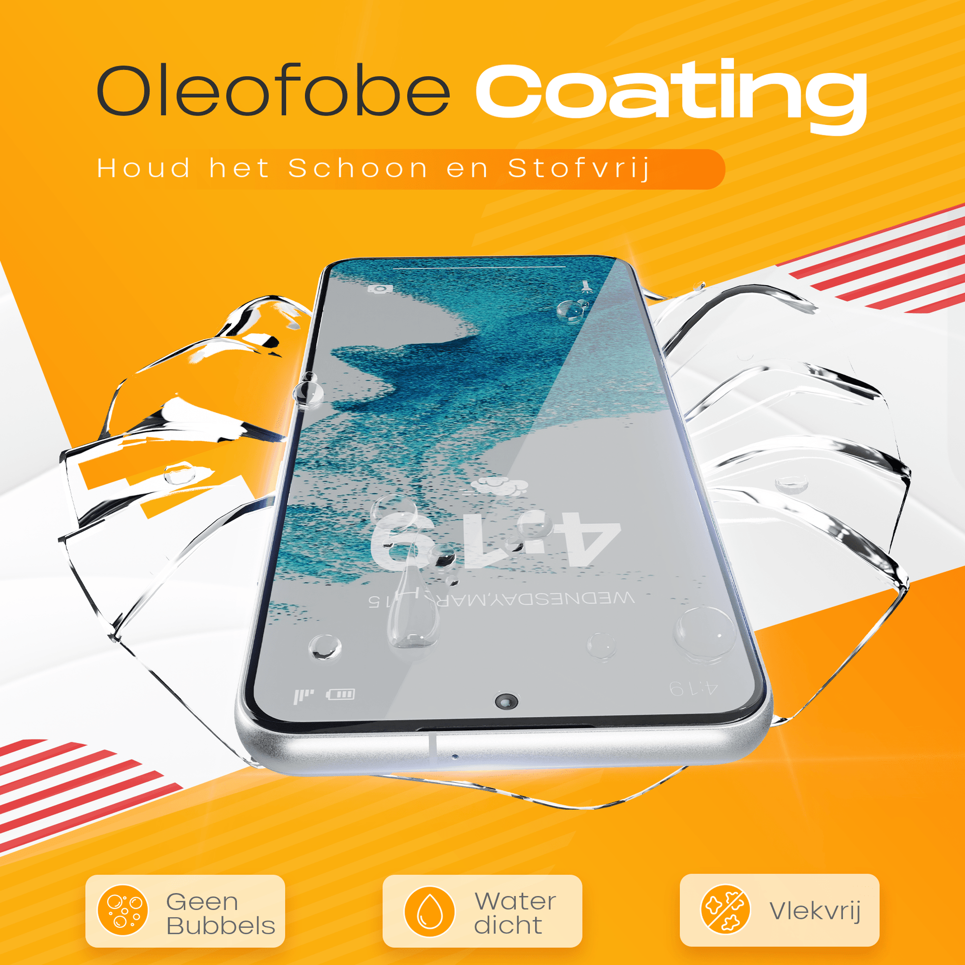 Solutionss4 Screenprotector voor Samsung Galaxy S22 – Case Vriendelijk - mijnhoesjesSolutionss4 Screenprotector voor Samsung Galaxy S22 – Case Vriendelijk