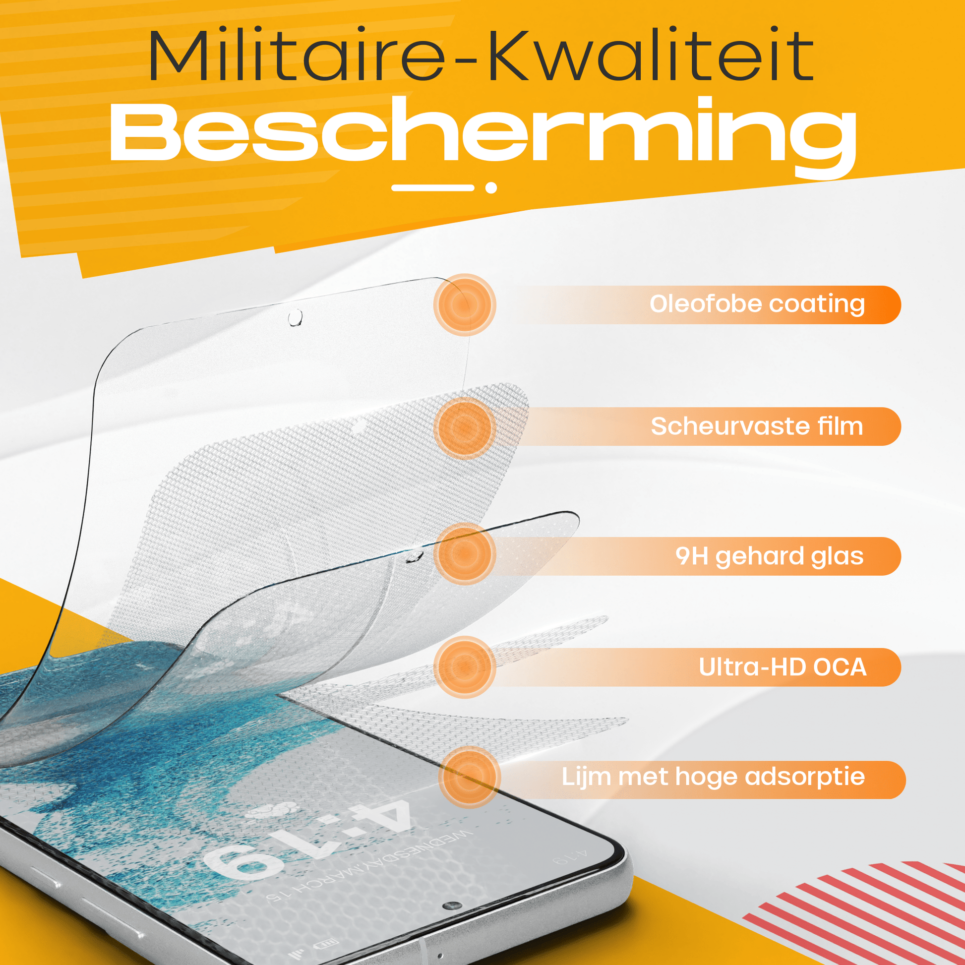 Solutionss4 Screenprotector voor Samsung Galaxy S22 – Case Vriendelijk - mijnhoesjesSolutionss4 Screenprotector voor Samsung Galaxy S22 – Case Vriendelijk