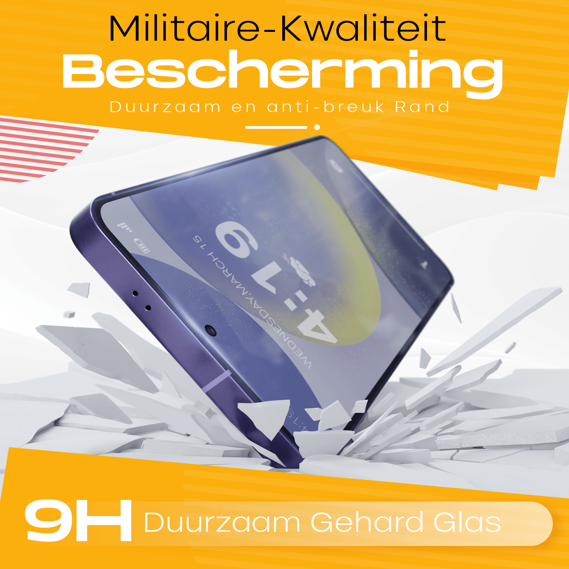 Solutionss4 Screenprotector voor Samsung Galaxy S24 – Case Vriendelijk - mijnhoesjesSolutionss4 Screenprotector voor Samsung Galaxy S24 – Case Vriendelijk
