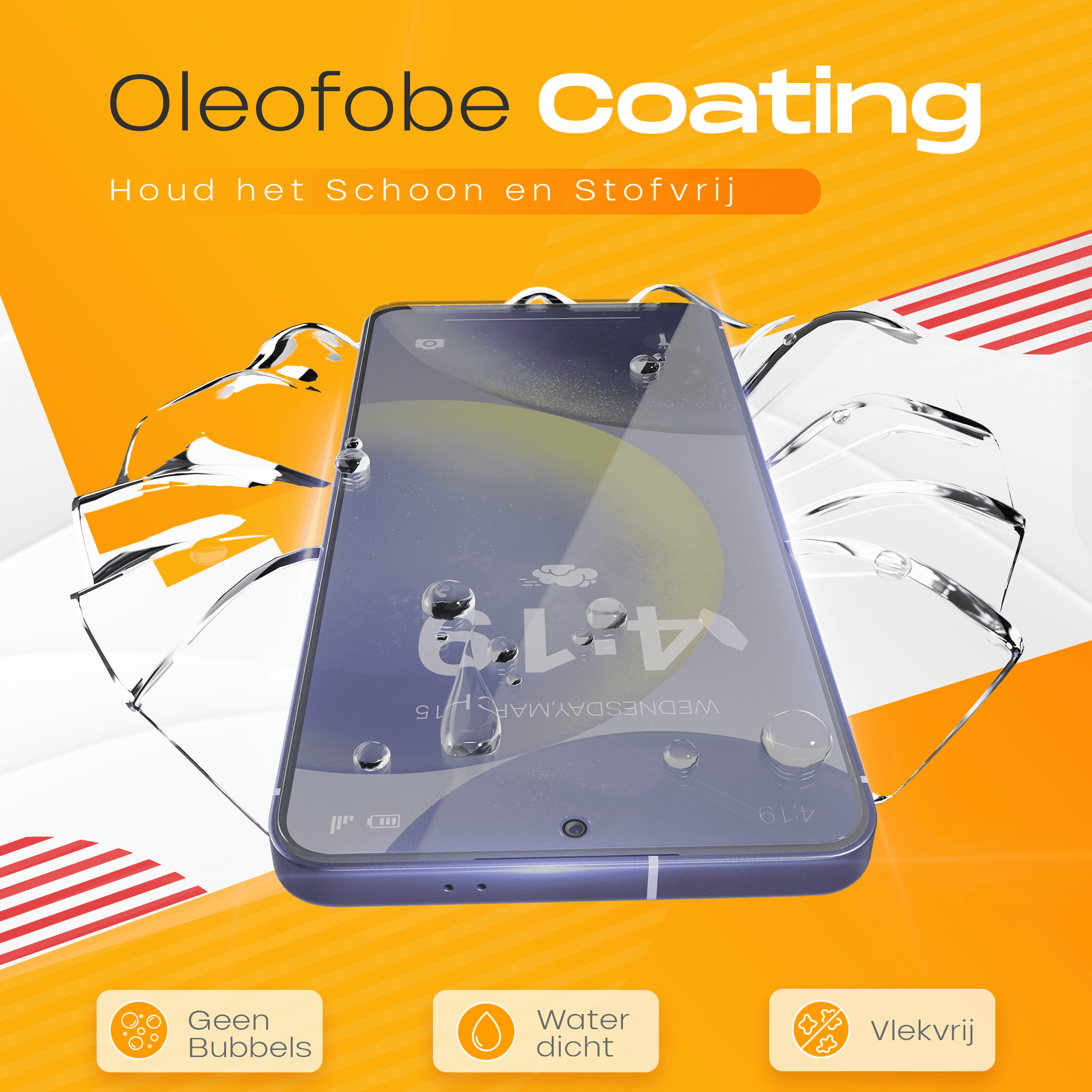 Solutionss4 Screenprotector voor Samsung Galaxy S24 – Case Vriendelijk - mijnhoesjesSolutionss4 Screenprotector voor Samsung Galaxy S24 – Case Vriendelijk