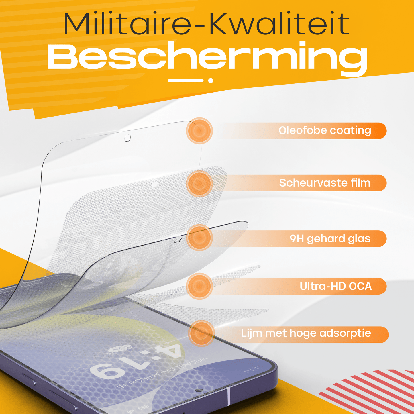 Solutionss4 Screenprotector voor Samsung Galaxy S24 – Case Vriendelijk - mijnhoesjesSolutionss4 Screenprotector voor Samsung Galaxy S24 – Case Vriendelijk