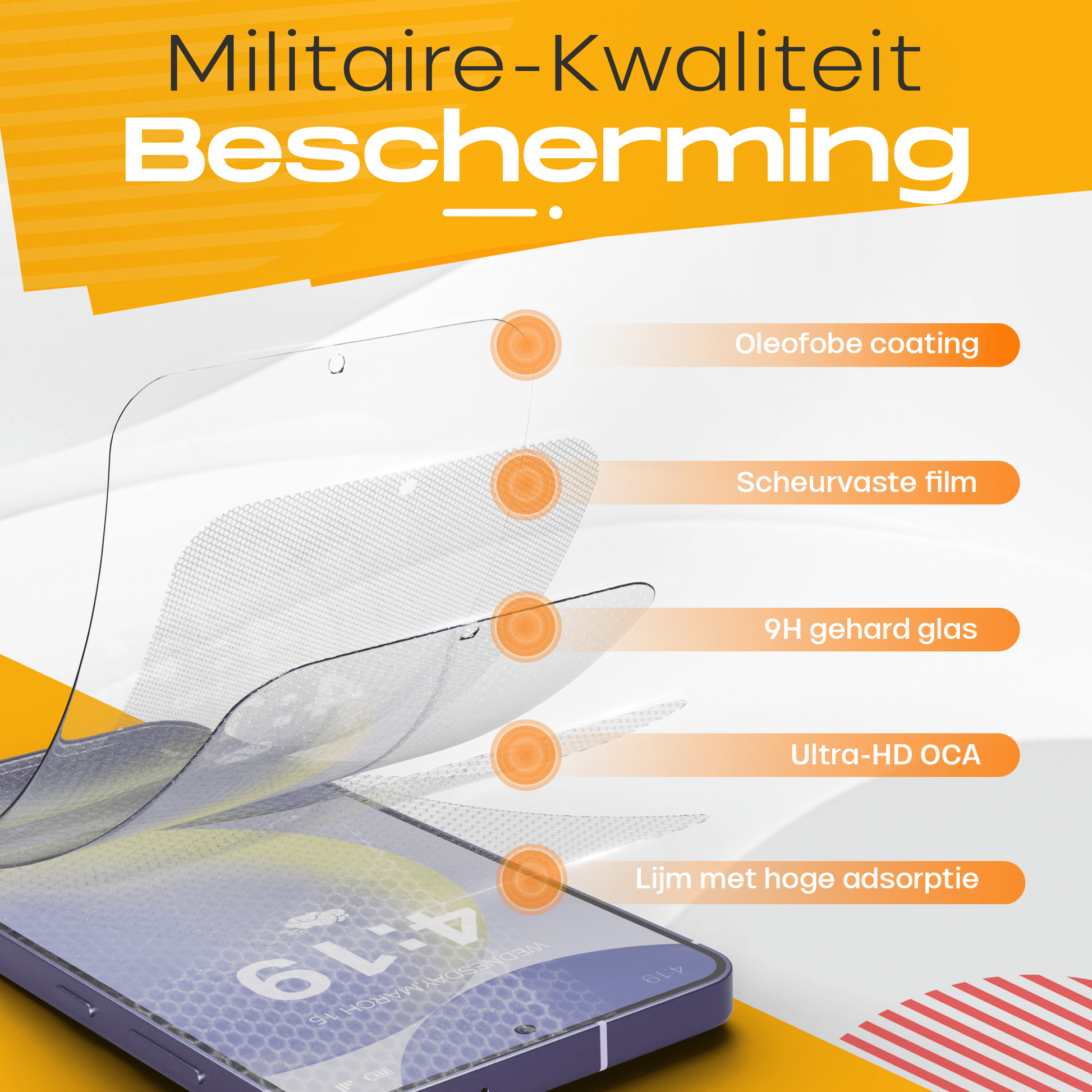 Solutionss4 Screenprotector voor Samsung Galaxy S24 – Case Vriendelijk - mijnhoesjesSolutionss4 Screenprotector voor Samsung Galaxy S24 – Case Vriendelijk