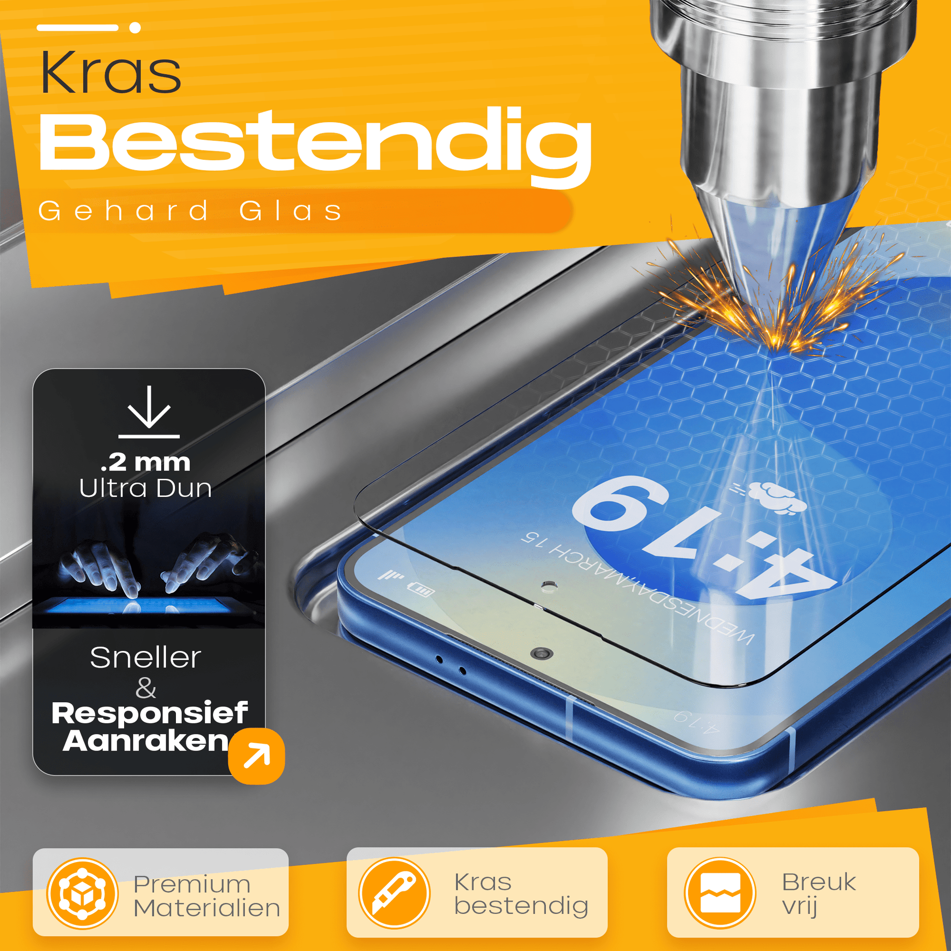 Solutionss4 Screenprotector voor Samsung Galaxy S25 – Case Vriendelijk - mijnhoesjesSolutionss4 Screenprotector voor Samsung Galaxy S25 – Case Vriendelijk